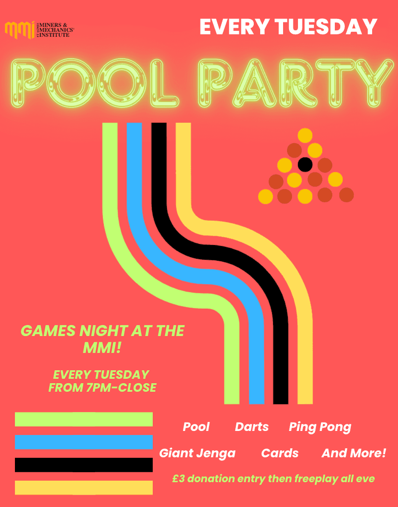 Pool Party! Weekly Games Night at the MMI